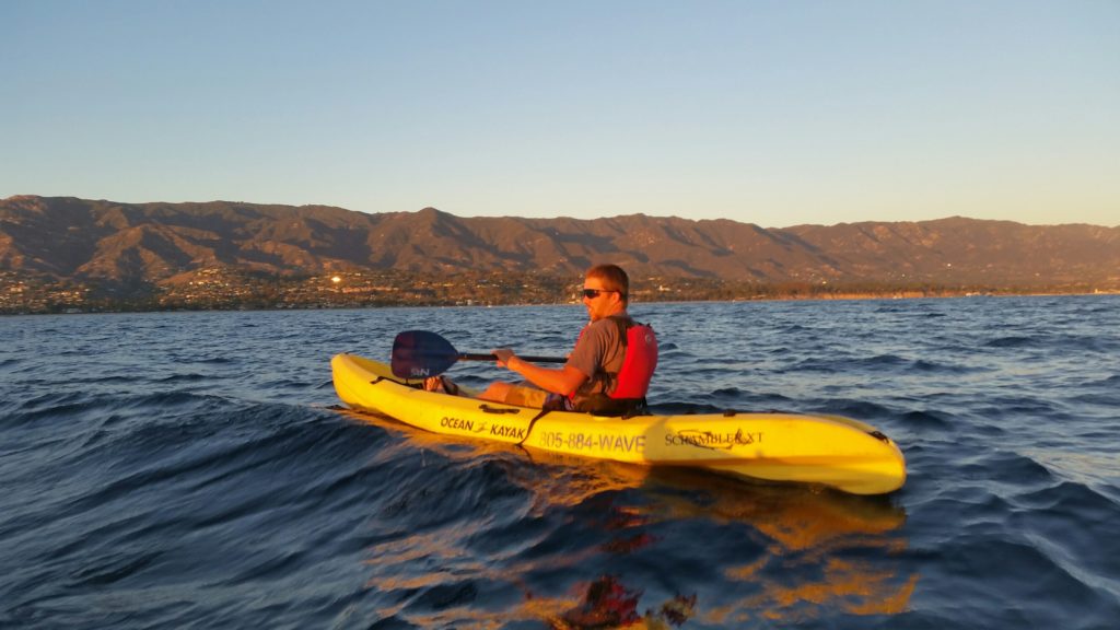 sunset santa barbara kayak tours 
