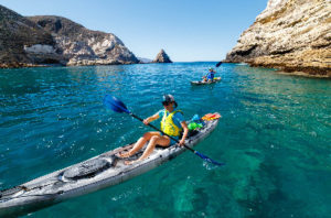 kayaking Channel Islands