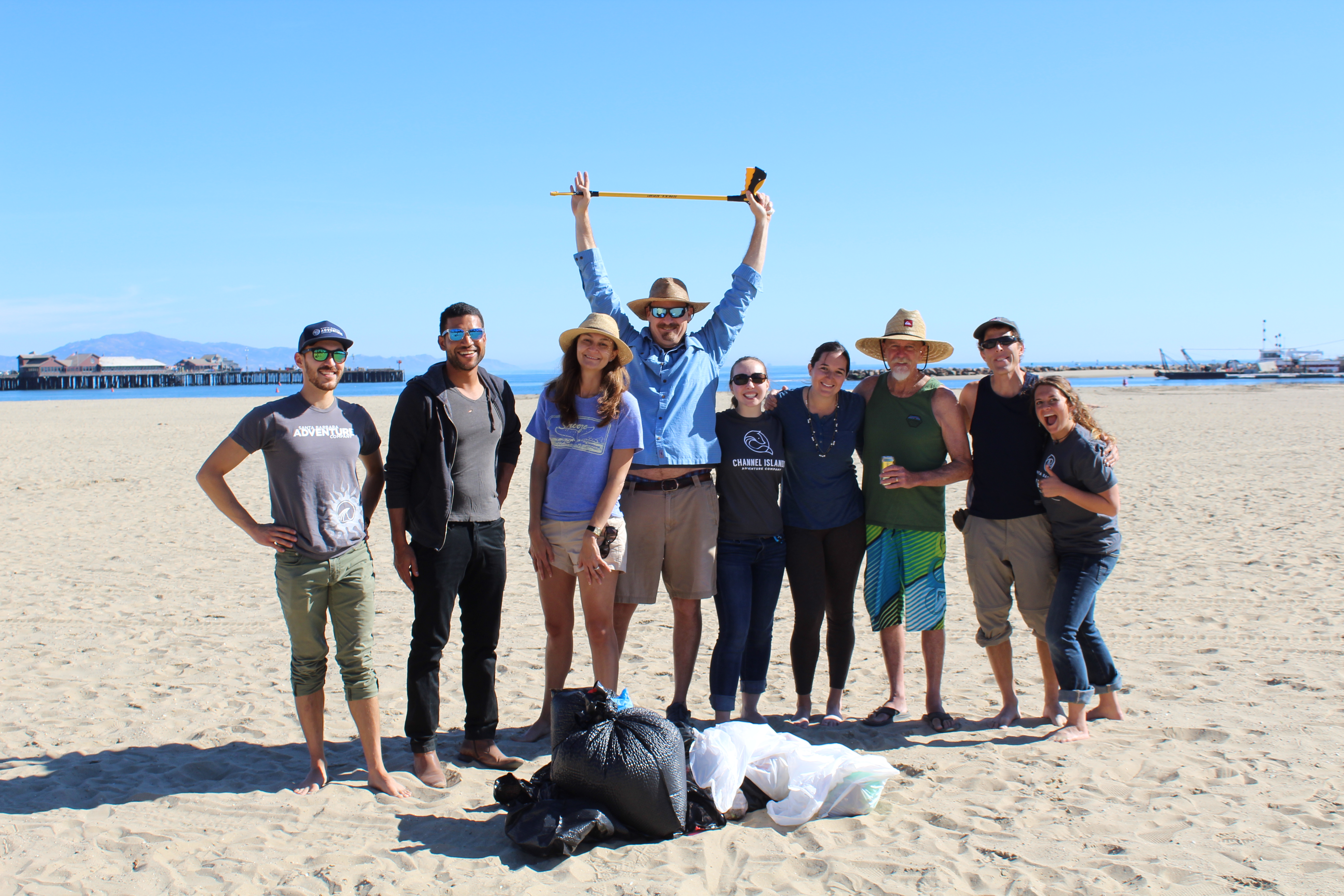 Santa Barbara Beach clean-up with the Surfrider Foundation