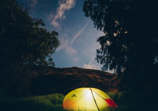Tent under night Sky