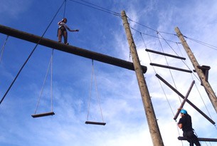 high ropes team building
